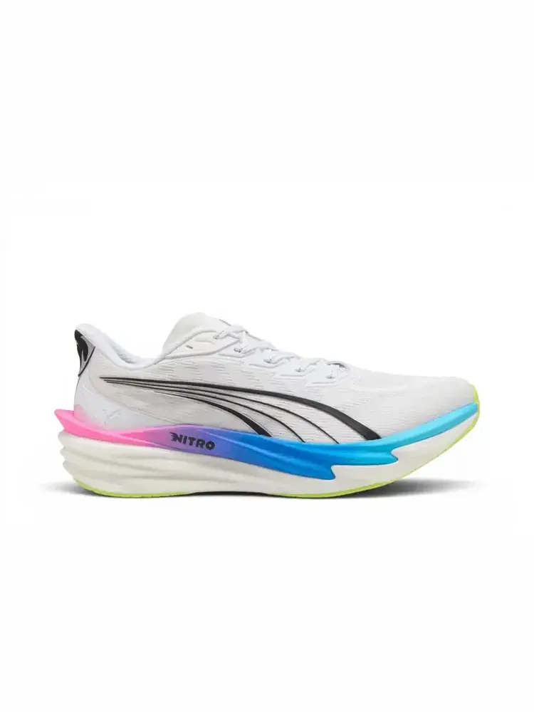 Кроссовки Puma Deviate Nitro 4 — изображение 1 из 1, белый розовый синий