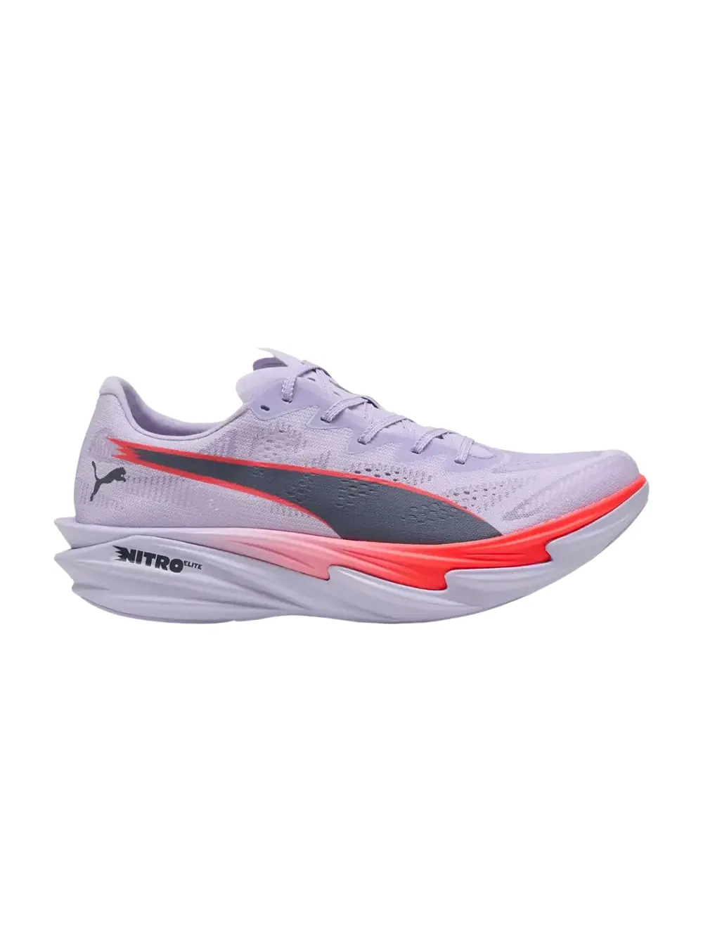 Кроссовки Puma Deviate Nitro Elite 4 — изображение 1 из 1, светлый/красный