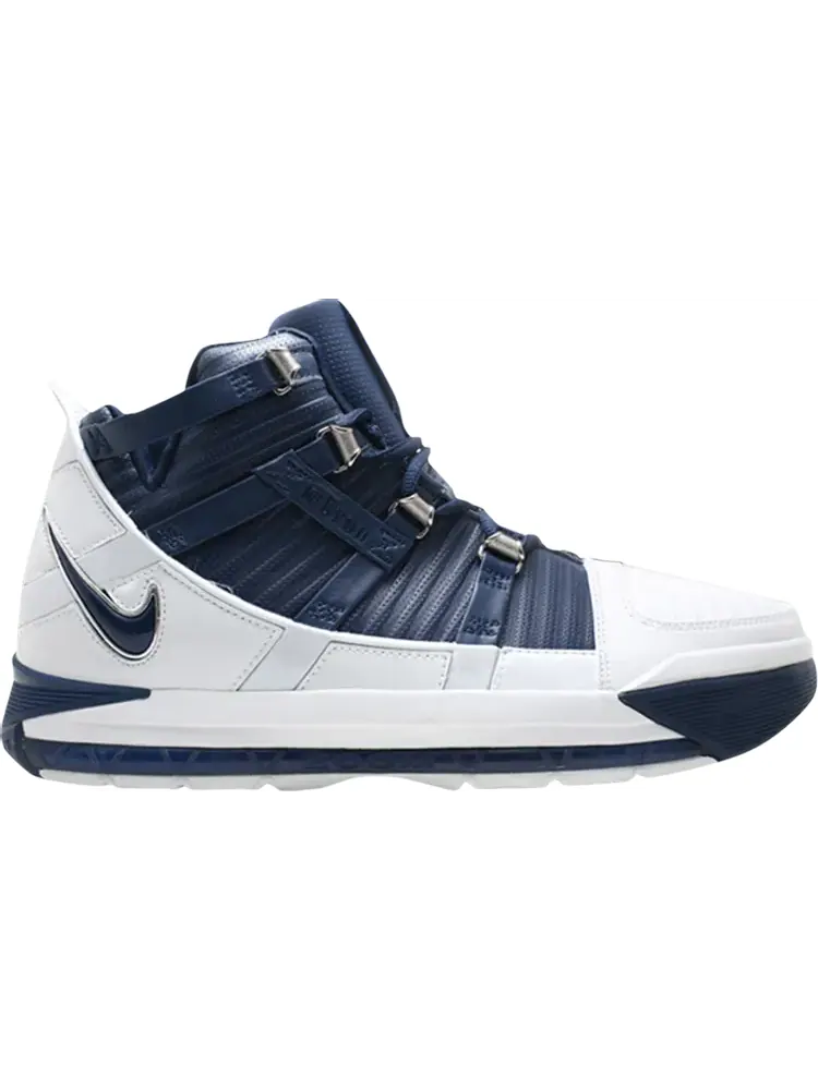 Лимитированные кроссовки Nike Zoom LeBron 3 'Midnight Navy' Sample — изображение 1 из 1, белый