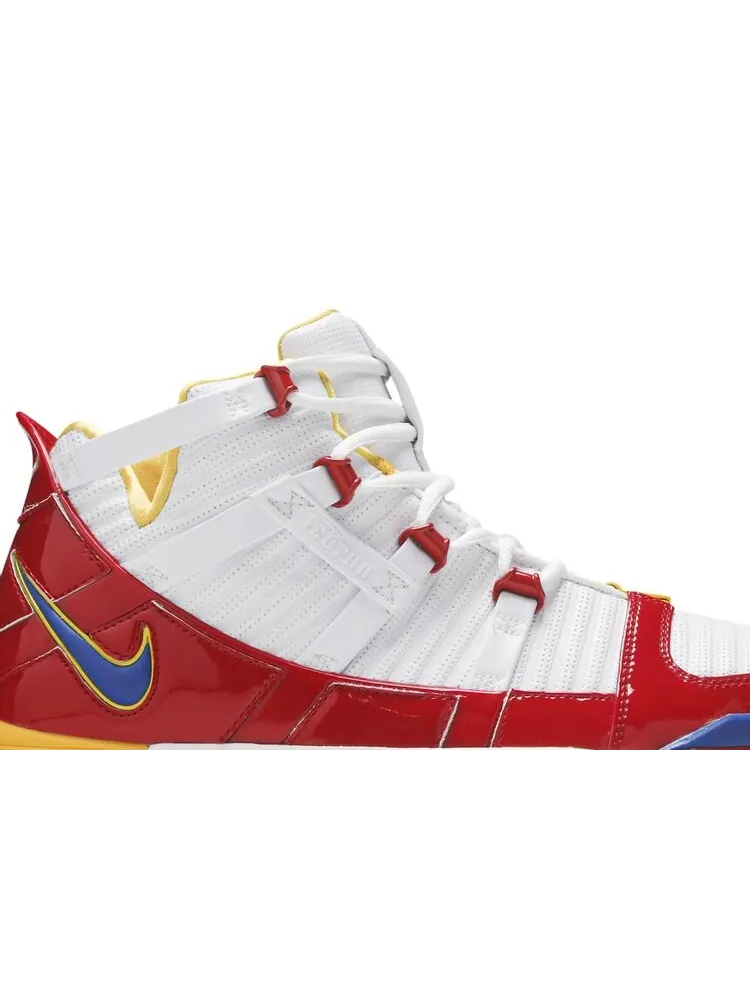 Кроссовки Nike Zoom Lebron 3 'Superman' — изображение 2 из 4, белый