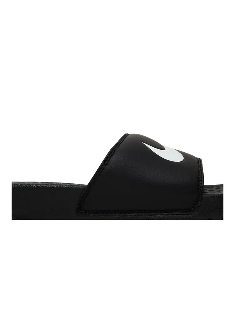 Кроссовки Nike Benassi Swoosh Slide 'Black White' — изображение 2 из 4, черный