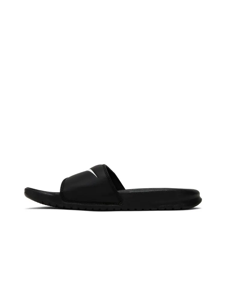 Кроссовки Nike Benassi Swoosh Slide 'Black White' — изображение 3 из 4, черный