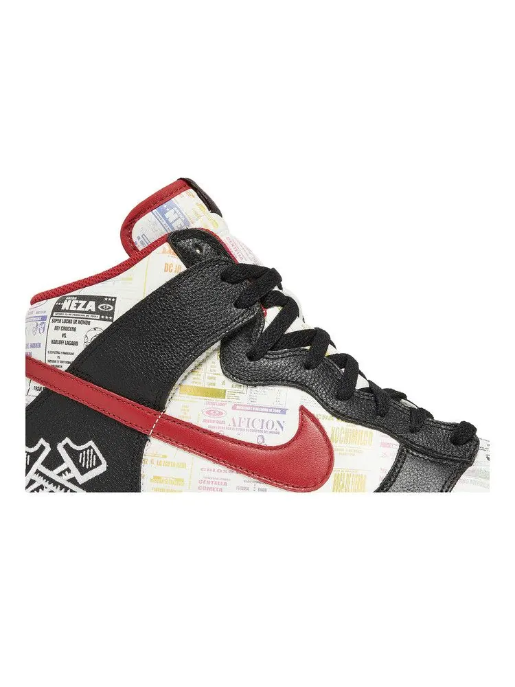 Кроссовки Nike Dunk High Premium, Lucha Libre — изображение 2 из 8, черный