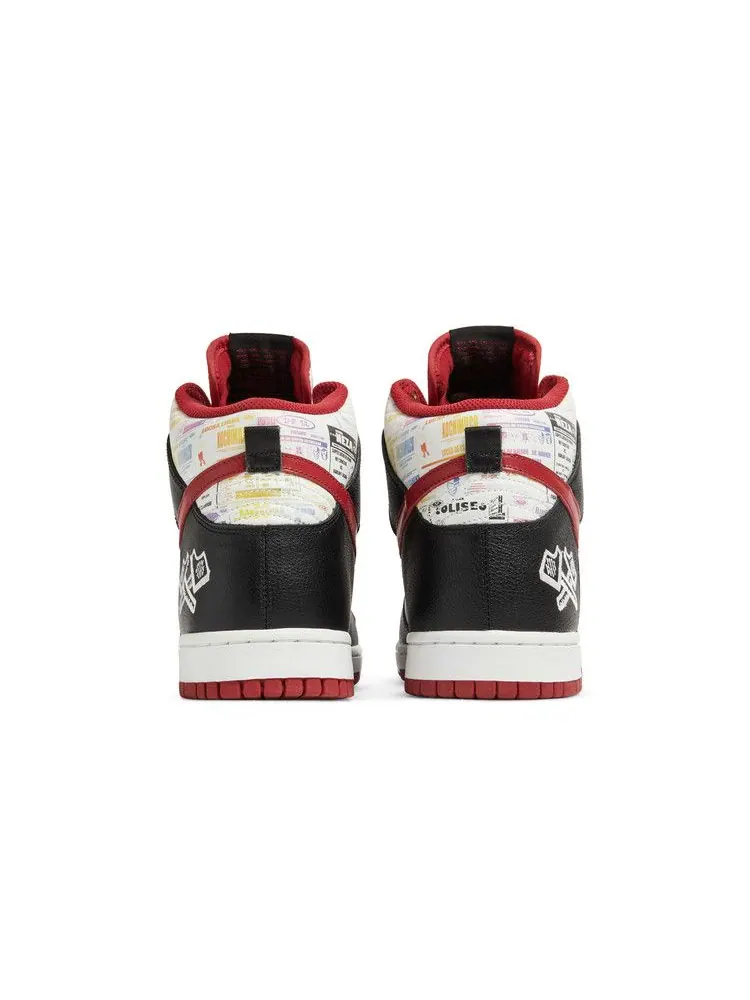 Кроссовки Nike Dunk High Premium, Lucha Libre — изображение 6 из 8, черный