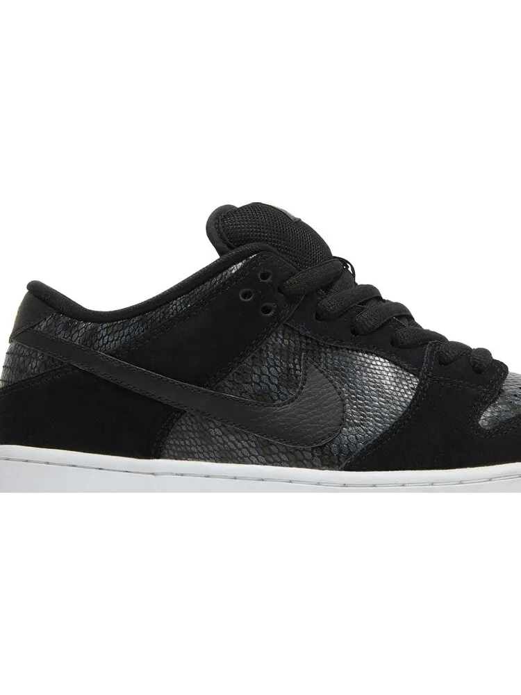 Кроссовки Nike Dunk Low Premium SB 'Snakeskin' — изображение 2 из 8, черный