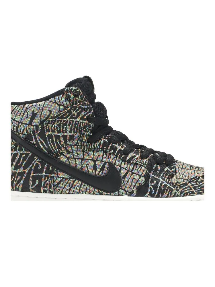 Кроссовки Nike SB Dunk High Premium 'Psychedelic' — изображение 2 из 4, черный