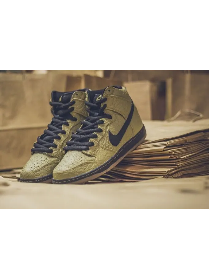 Кроссовки Nike SB Dunk High 'Brown Paper Bag' — изображение 2 из 4, коричневый