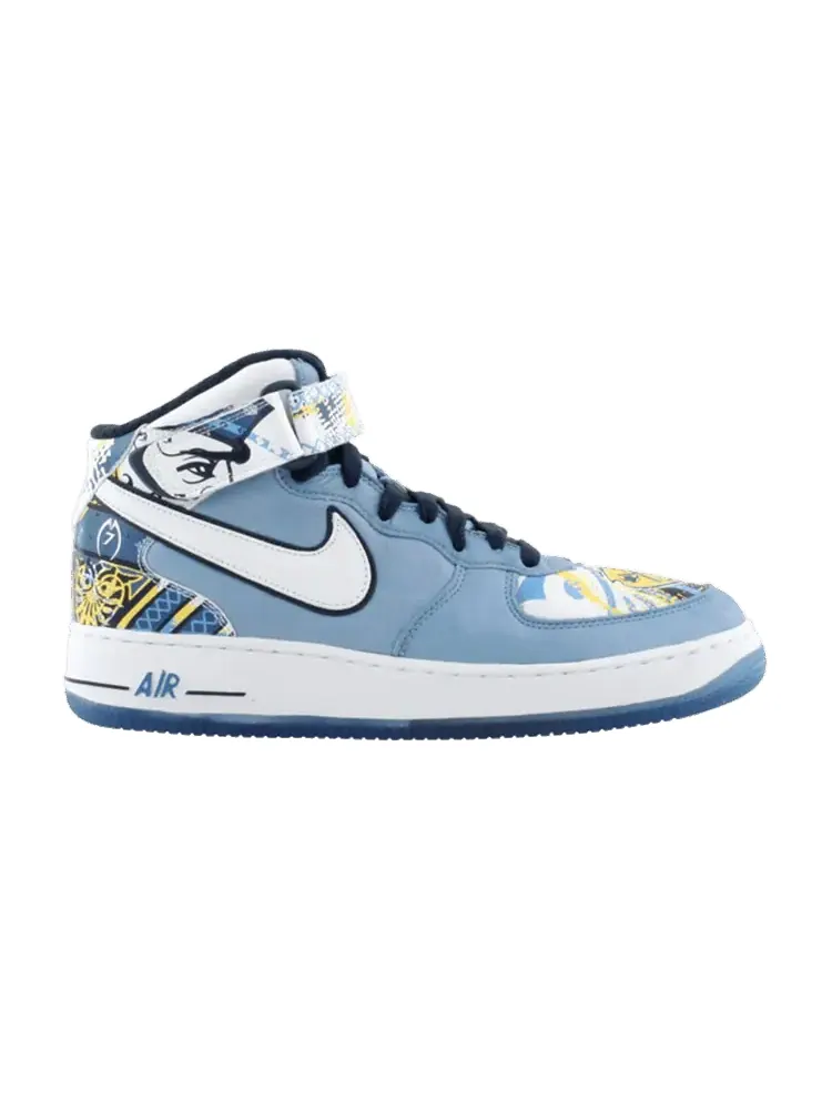 Кроссовки Nike Air Force 1 Mid Premium M Vick 'Collection Royale' — изображение 1 из 1, синий/белый-темно-синий
