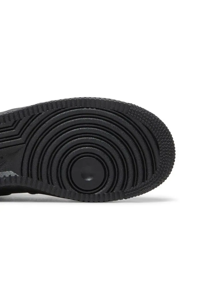 Кроссовки Nike Air Force 1 Mid GS 'Black' — изображение 6 из 9, черный/черный