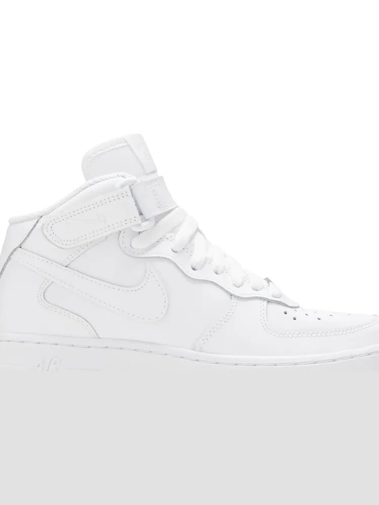 Кроссовки Nike Air Force 1 Mid '06 GS 'White' — изображение 2 из 8, белый
