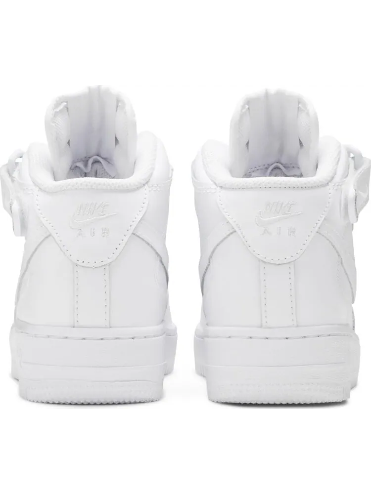 Кроссовки Nike Air Force 1 Mid '06 GS 'White' — изображение 6 из 8, белый