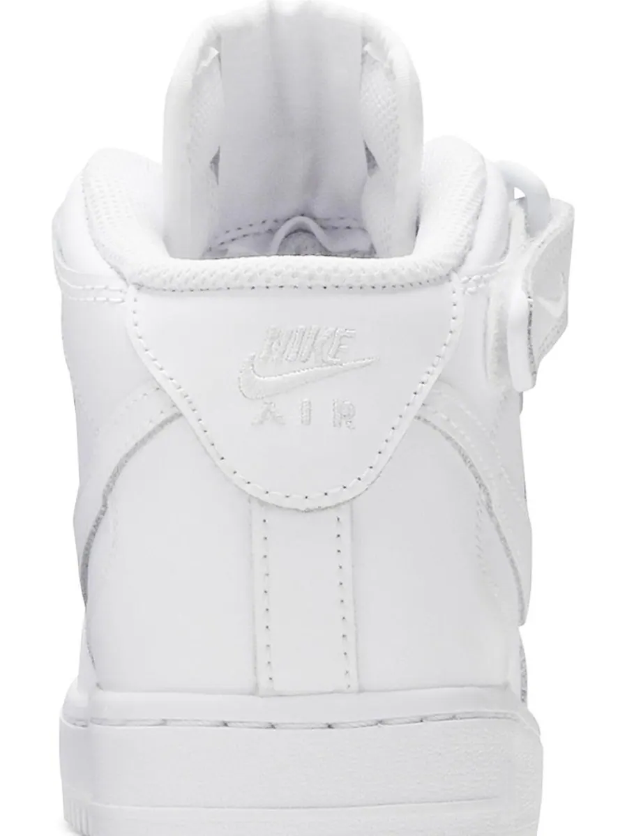 Кроссовки Nike Air Force 1 Mid '06 GS 'White' — изображение 7 из 8, белый