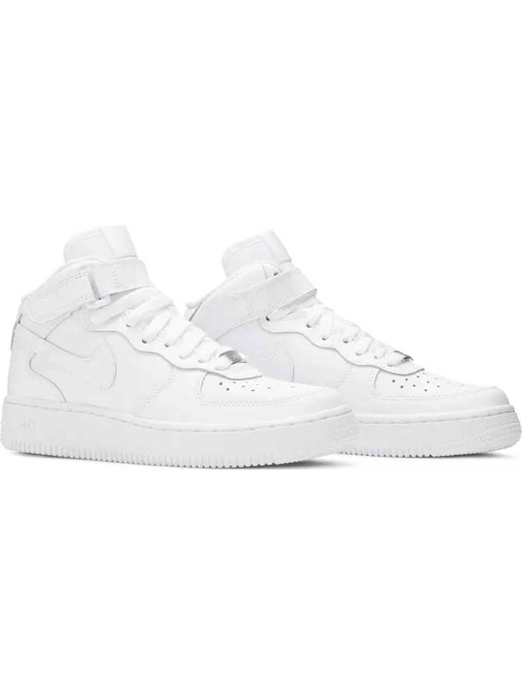 Кроссовки Nike Air Force 1 Mid '06 GS 'White' — изображение 8 из 8, белый
