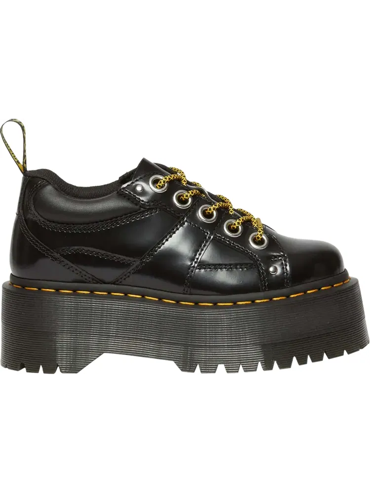 Кроссовки Dr. Martens 5-Eye Max Buttero Leather Platform 'Black Buttero' — изображение 1 из 1, черный