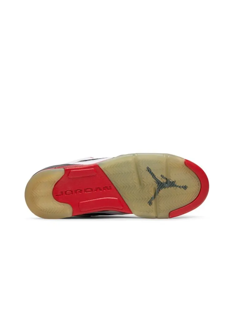 Кроссовки Air Jordan 5 Retro Low GS 'Fire Red' 2016 — изображение 4 из 4, белый