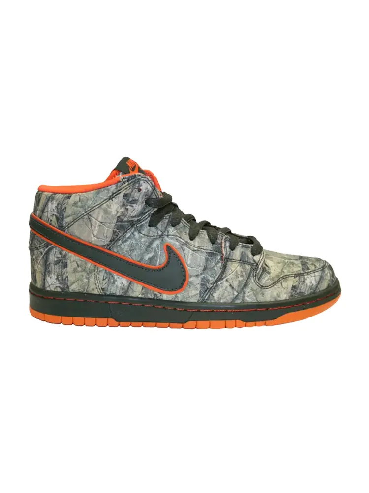Кроссовки Nike Dunk Mid Premium SB 'Real Tree Camo' — изображение 1 из 1, зеленый