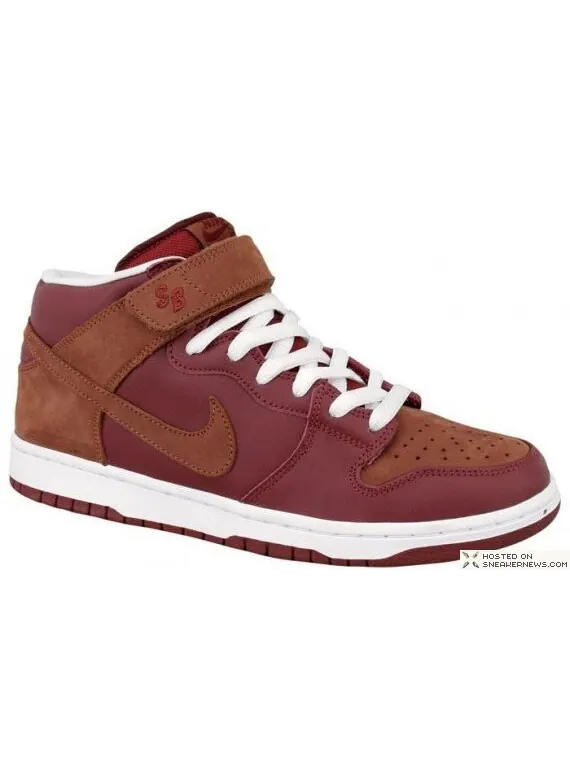 Кроссовки Nike Dunk Mid Pro SB — изображение 2 из 4, красный