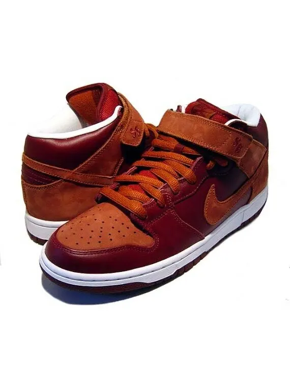 Кроссовки Nike Dunk Mid Pro SB — изображение 3 из 4, красный