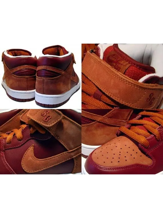 Кроссовки Nike Dunk Mid Pro SB — изображение 4 из 4, красный