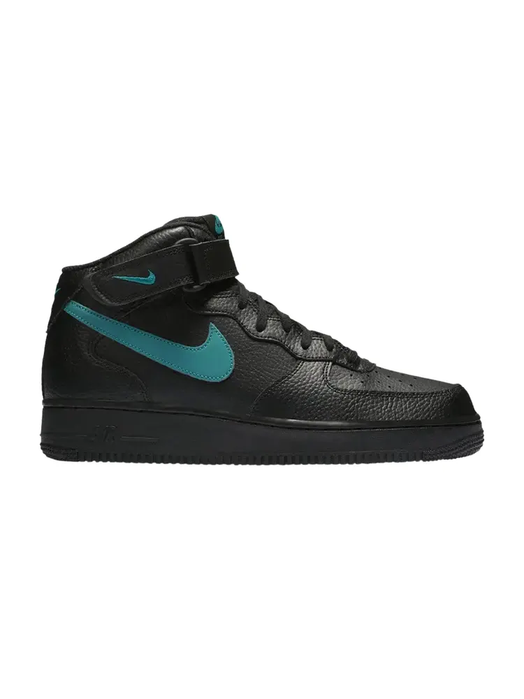Кроссовки Nike Air Force 1 Mid '07 'Black Neptune Green' — изображение 1 из 1, черный