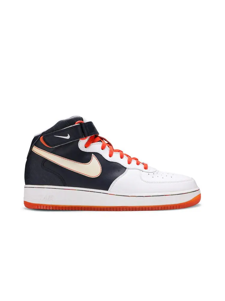Кроссовки Nike Air Force 1 Mid '07 'Orange Blaze' — изображение 2 из 9, белый-оранжевый