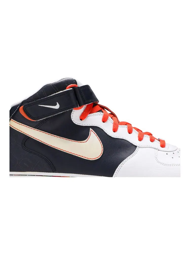 Кроссовки Nike Air Force 1 Mid '07 'Orange Blaze' — изображение 3 из 9, белый-оранжевый