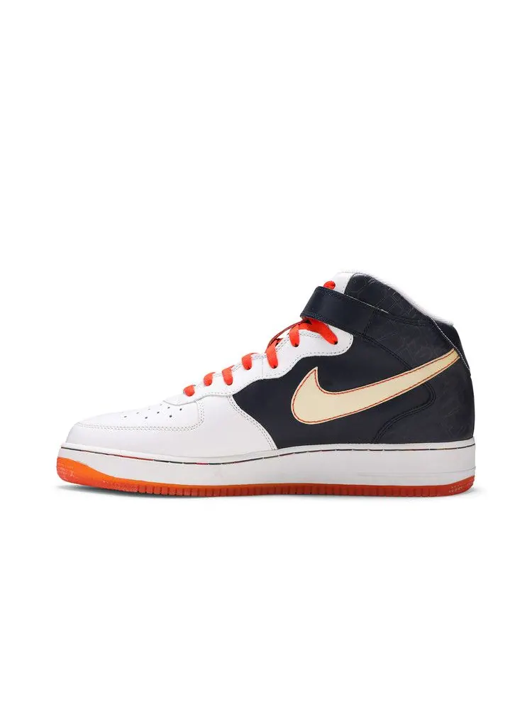 Кроссовки Nike Air Force 1 Mid '07 'Orange Blaze' — изображение 4 из 9, белый-оранжевый