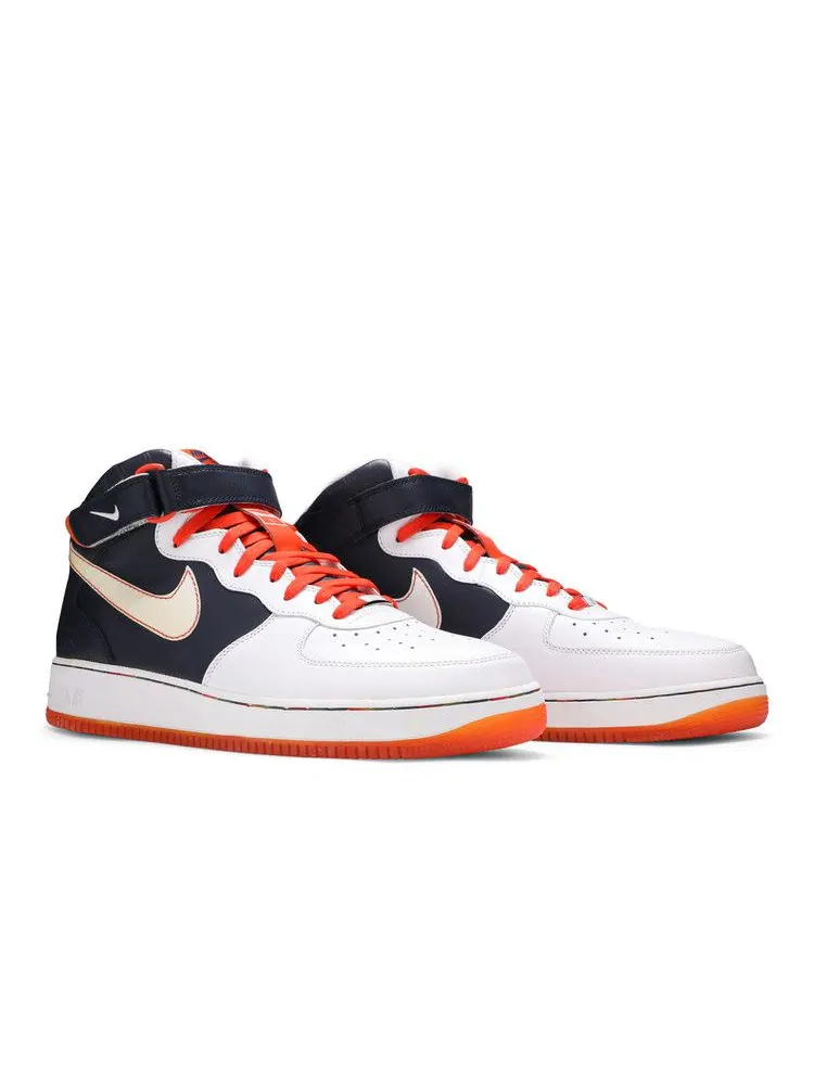 Кроссовки Nike Air Force 1 Mid '07 'Orange Blaze' — изображение 9 из 9, белый-оранжевый