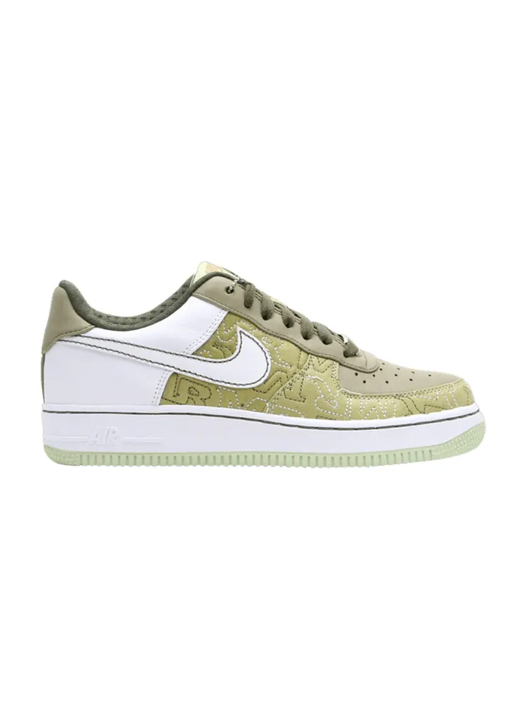 Кроссовки Nike Wmns Air Force 1 Premium '07 'Pistachio' — изображение 1 из 1, белый-оливковый