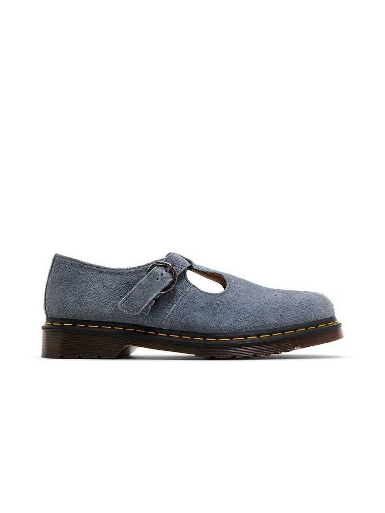 Кроссовки Dr. Martens T-Bar Suede Mary Jane Washed Denim