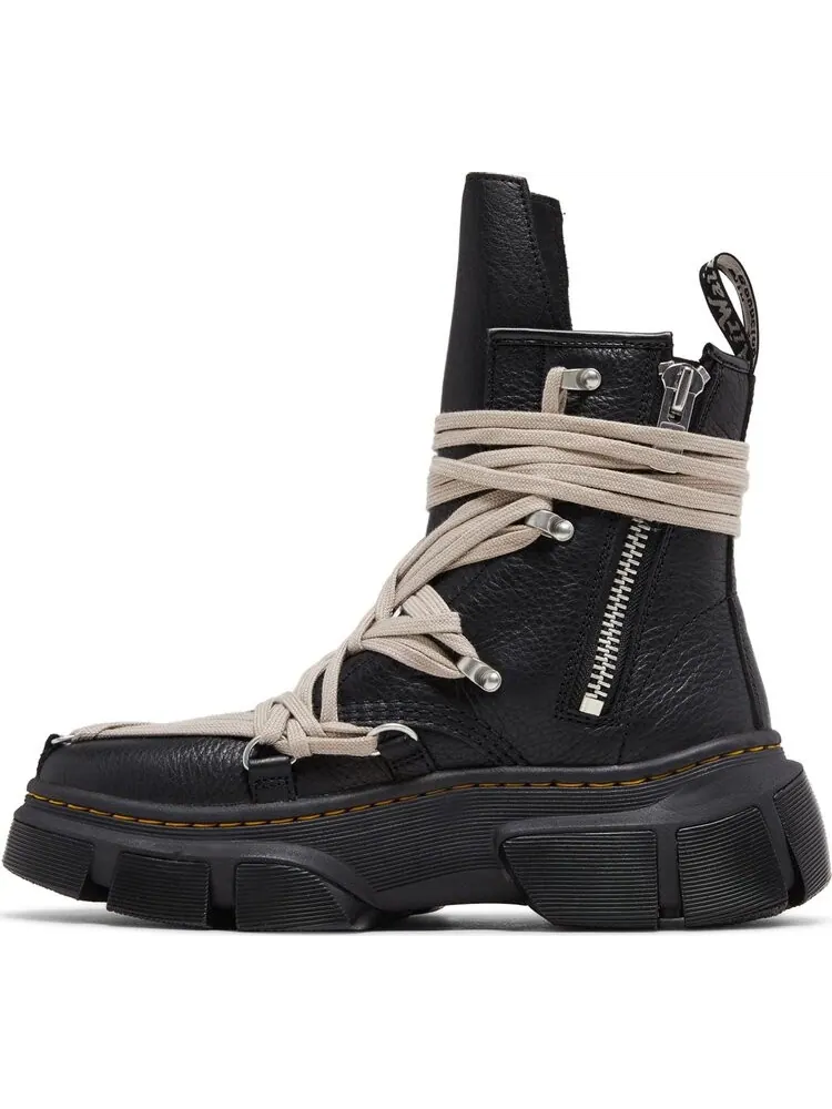 Ботинки Dr. Martens x Rick Owens DMXL Megalace Boot, коллаборация — изображение 3 из 4, черный