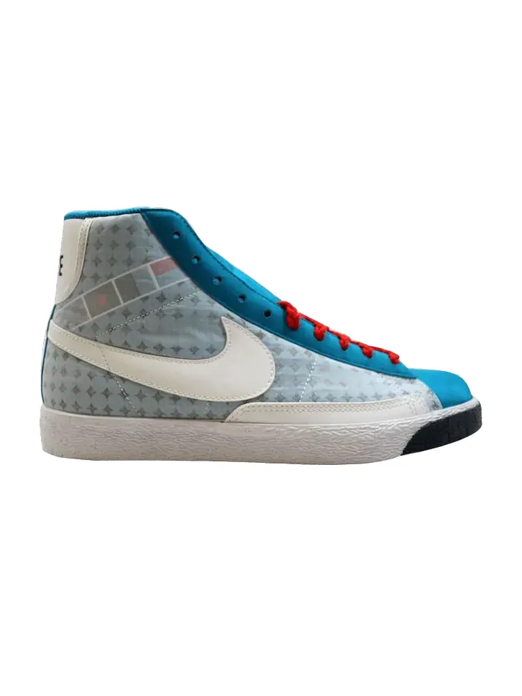 Кроссовки Nike Wmns Blazer High 'Neo Turquoise' — изображение 1 из 1, темно-синий-красный
