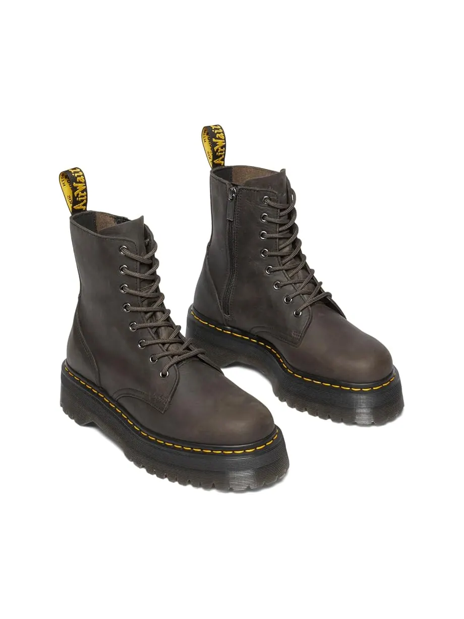 Ботинки Dr. Martens Jadon кожаные с массивной подошвой — изображение 2 из 4, коричневый