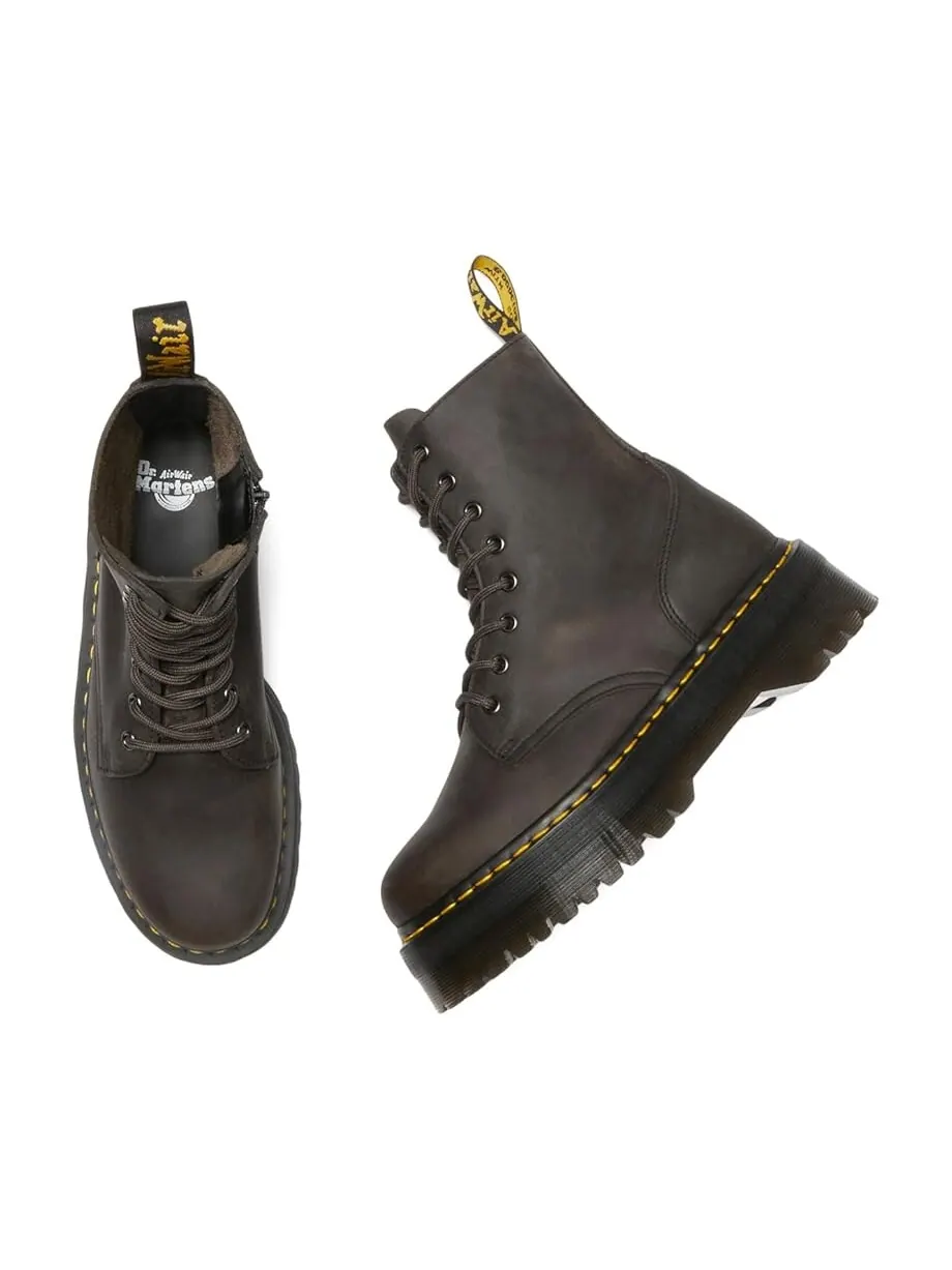Ботинки Dr. Martens Jadon кожаные с массивной подошвой — изображение 3 из 4, коричневый