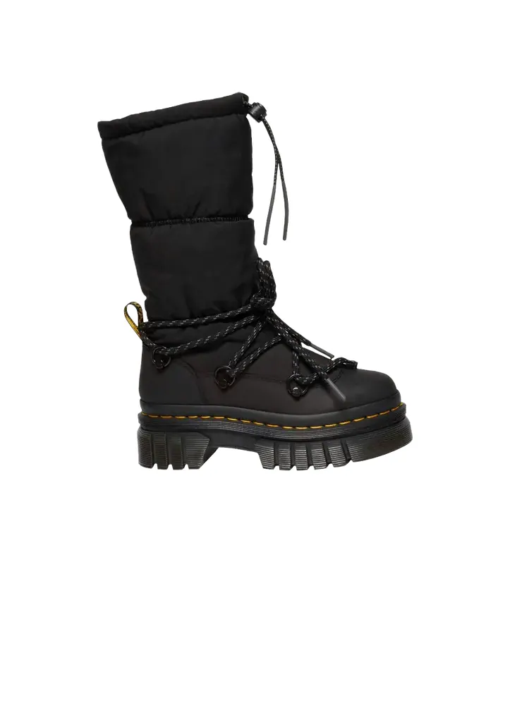 Кроссовки Dr. Martens Audrick Padded High 'Black', кожаные — изображение 1 из 1, черный