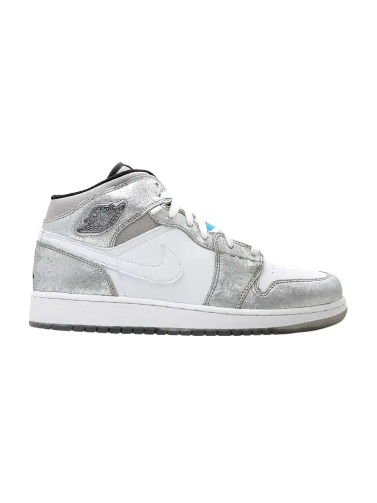 Кроссовки Air Jordan 1 Premium GS 'Metallic Silver' — изображение 1 из 1, серебряный