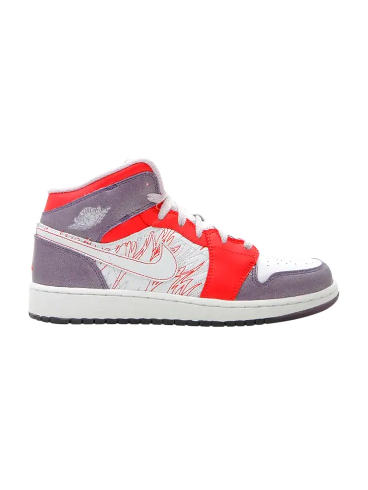 Кроссовки Air Jordan 1 Premium GS 'Grey Violet' — изображение 1 из 1, серый