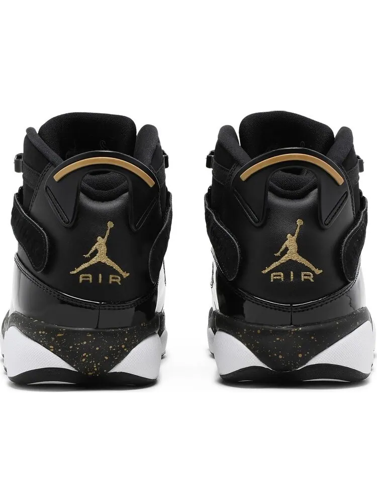 Кроссовки Air Jordan 6 Rings Black Metallic Gold — изображение 6 из 8, черный