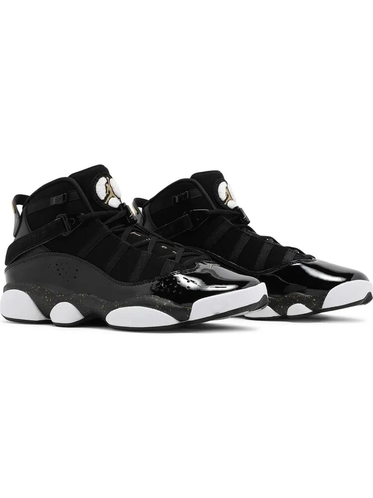 Кроссовки Air Jordan 6 Rings Black Metallic Gold — изображение 8 из 8, черный
