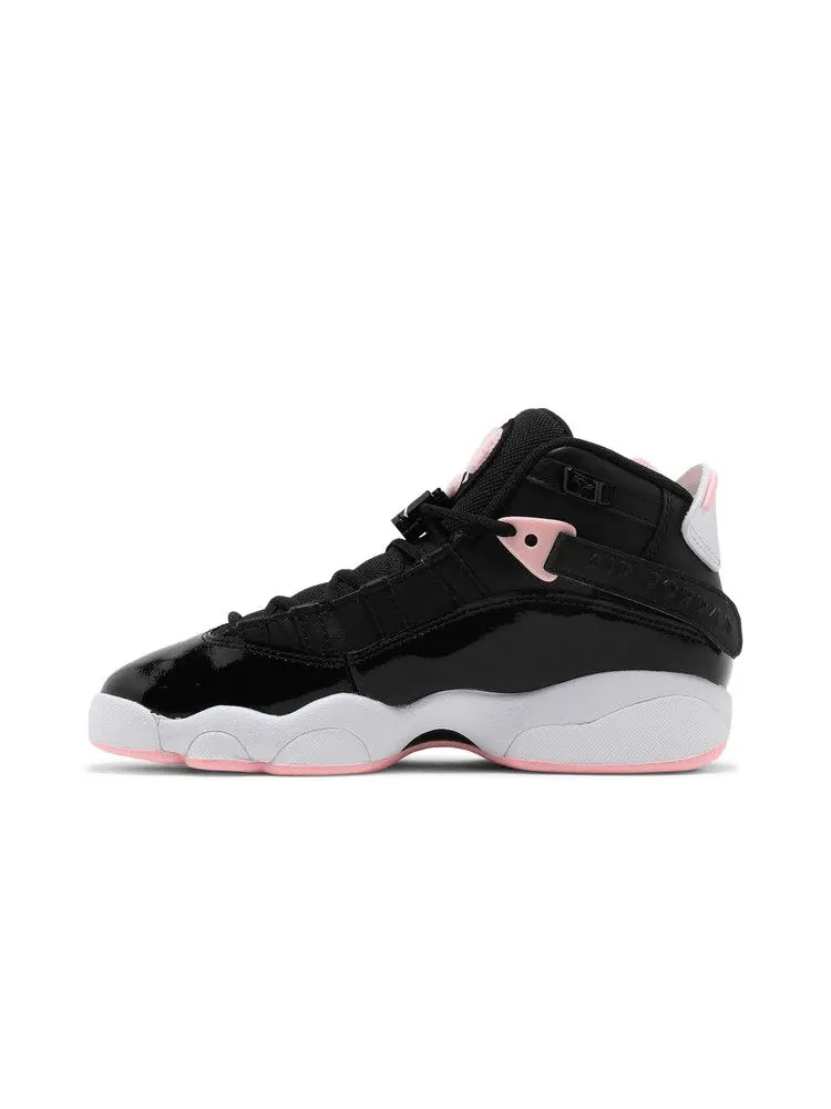 Кроссовки Air Jordan Jordan 6 Rings GS 'Black Arctic Punch' — изображение 4 из 9, черный//белый