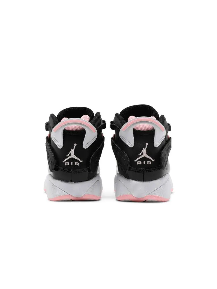 Кроссовки Air Jordan Jordan 6 Rings GS 'Black Arctic Punch' — изображение 7 из 9, черный//белый