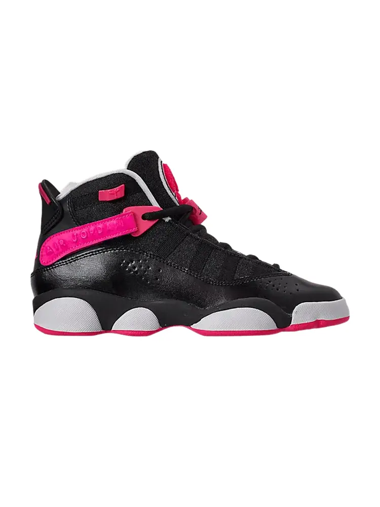 Кроссовки Air Jordan Jordan 6 Rings GS 'Black Pink' — изображение 1 из 1, черный/розовый/белый