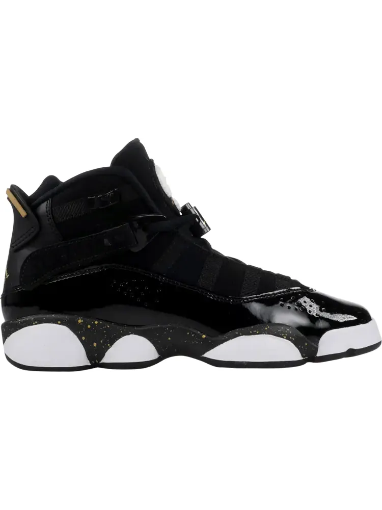 Кроссовки Jordan 6 Rings GS Black Metallic Gold — изображение 1 из 1, черный