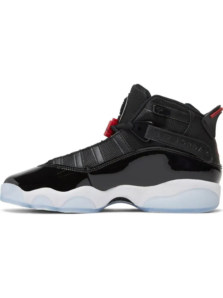 Кроссовки Jordan 6 Rings GS Black Gym Red — изображение 3 из 8, черный