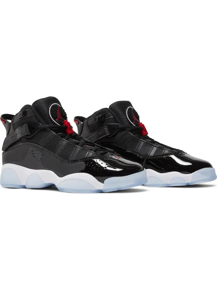 Кроссовки Jordan 6 Rings GS Black Gym Red — изображение 8 из 8, черный