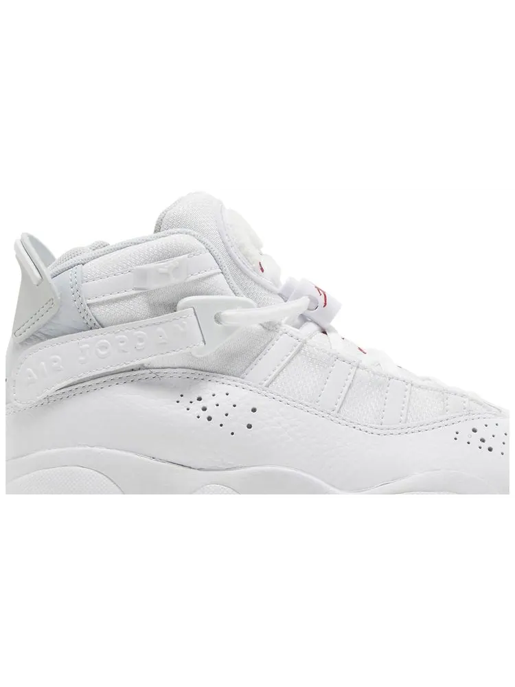 Кроссовки Air Jordan Jordan 6 Rings GS 'White Mystic Hibiscus' — изображение 2 из 8, белый
