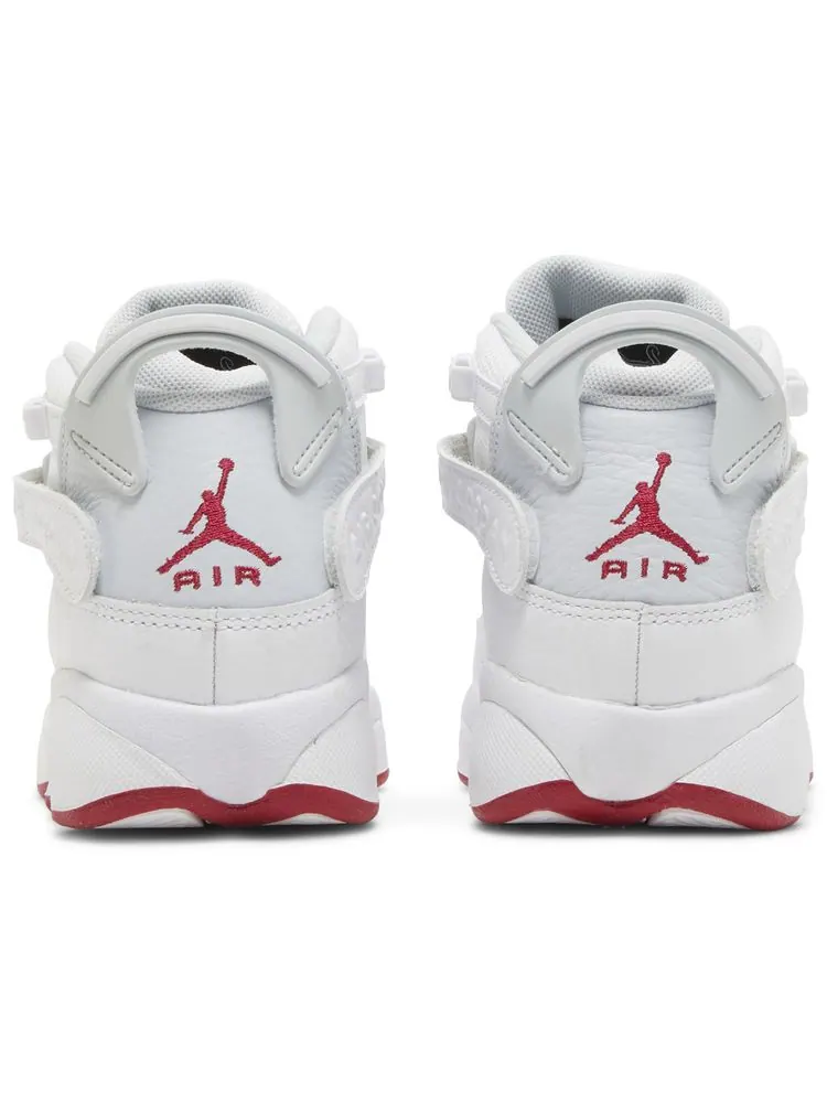 Кроссовки Air Jordan Jordan 6 Rings GS 'White Mystic Hibiscus' — изображение 6 из 8, белый