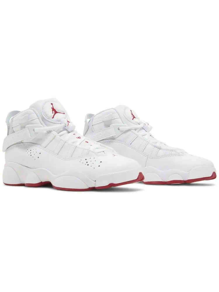 Кроссовки Air Jordan Jordan 6 Rings GS 'White Mystic Hibiscus' — изображение 8 из 8, белый