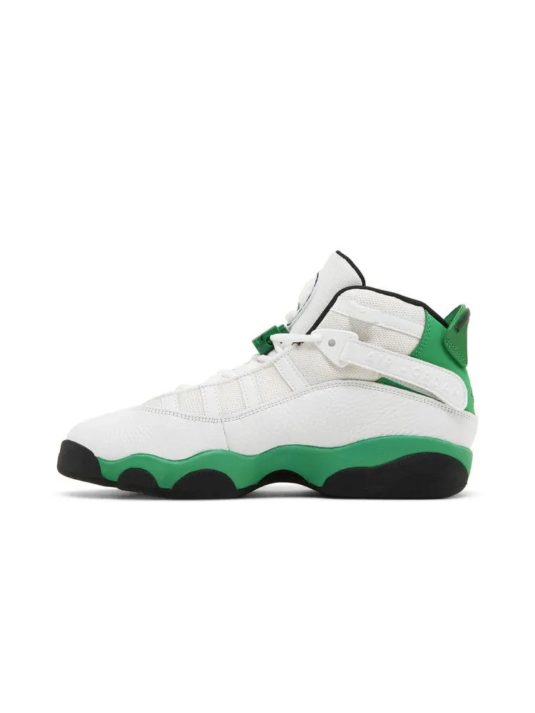 Кроссовки Air Jordan Jordan 6 Rings GS 'Lucky Green' — изображение 4 из 9, белый/черный/зеленый