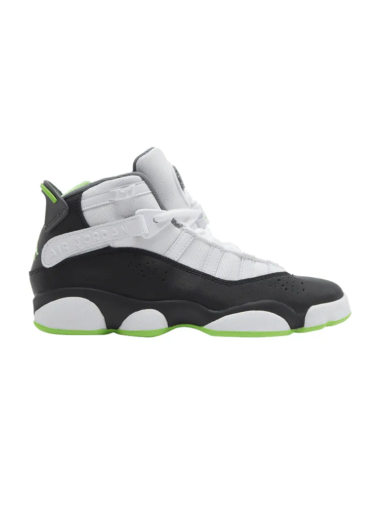 Кроссовки Air Jordan Jordan 6 Rings GS 'Altitude Green' — изображение 1 из 9, белый/черный/зеленый